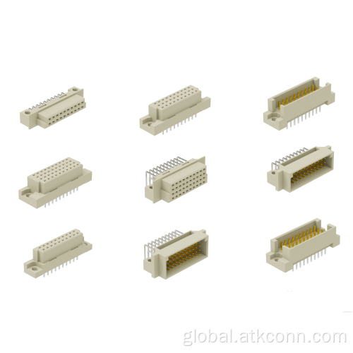 Solder Type DIN41612 Right Angle Plug Connectors 10 Positions. Supplier